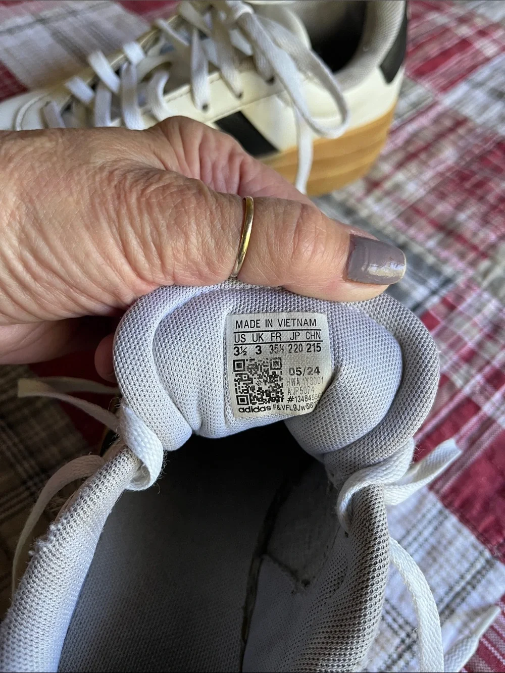 adidas White and Black Platform Sneakers